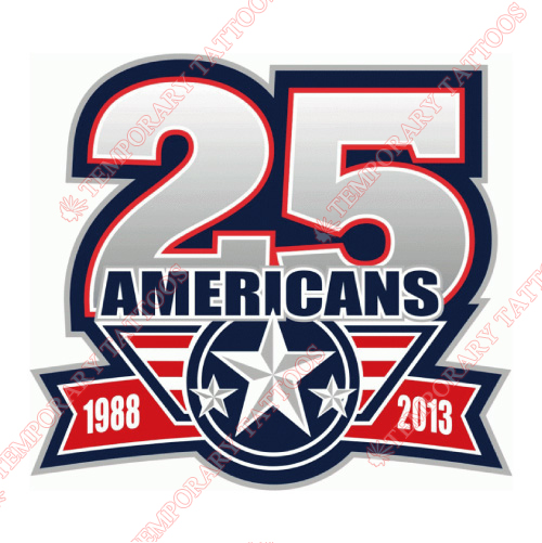 Tri-City Americans Customize Temporary Tattoos Stickers NO.7560